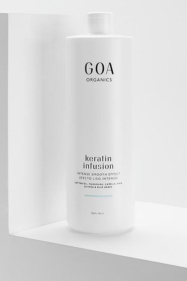 Tratamiento de alisado natural Keratin Infusion.