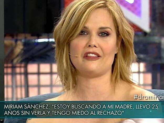 Así es el nuevo aspecto de Miriam Sánchez.