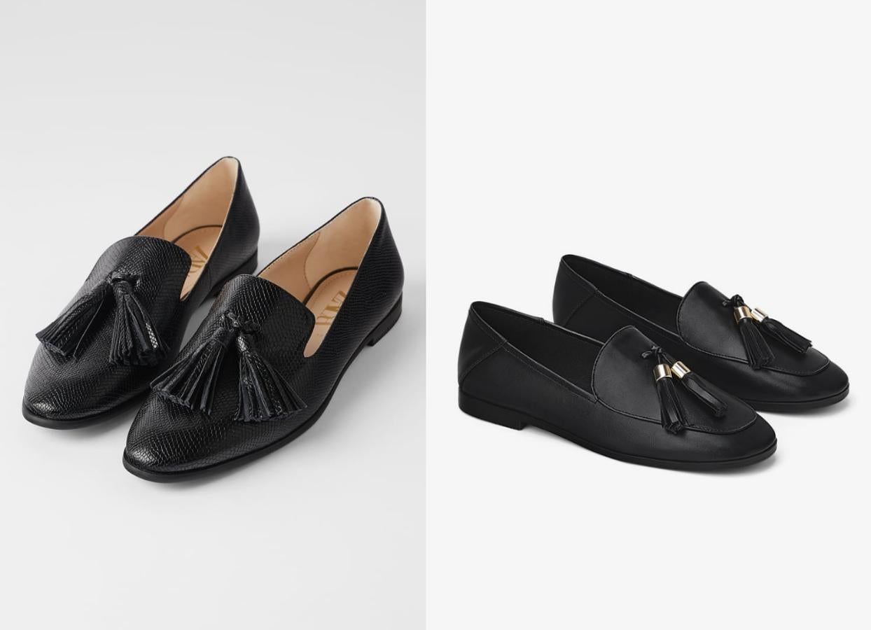 Estos mocasines de estampado animal con borlas (22,95 euros) los puedes encontrar en la sección de niños (pero lisos) por 19,95 euros.