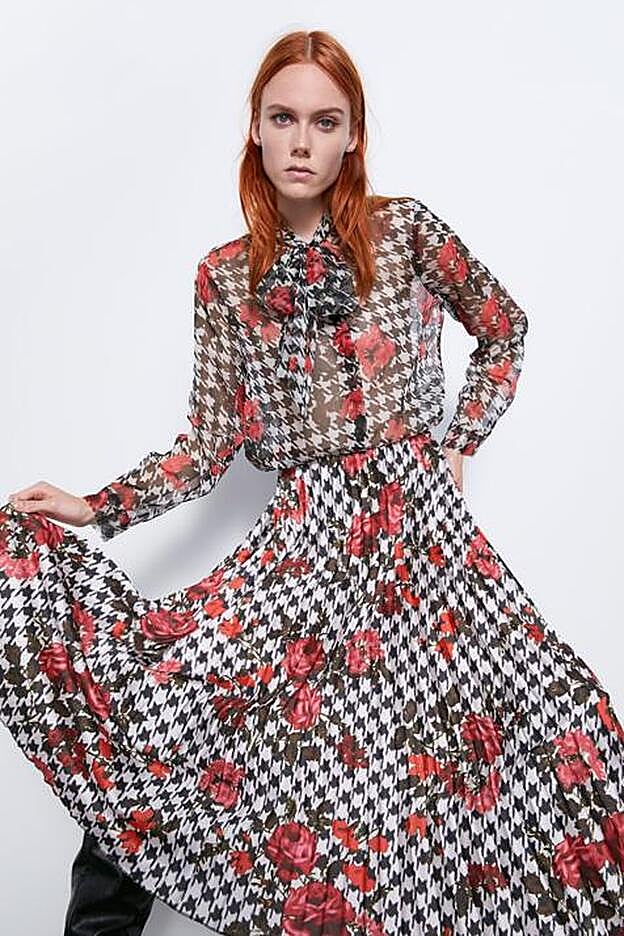 La blusa que lleva Nagore Robles es de Zara y cuesta 25,95 euros.