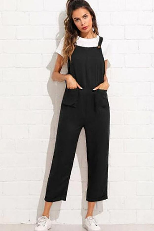 Peto de tirantes suelto con bolsillo, 16 euros.