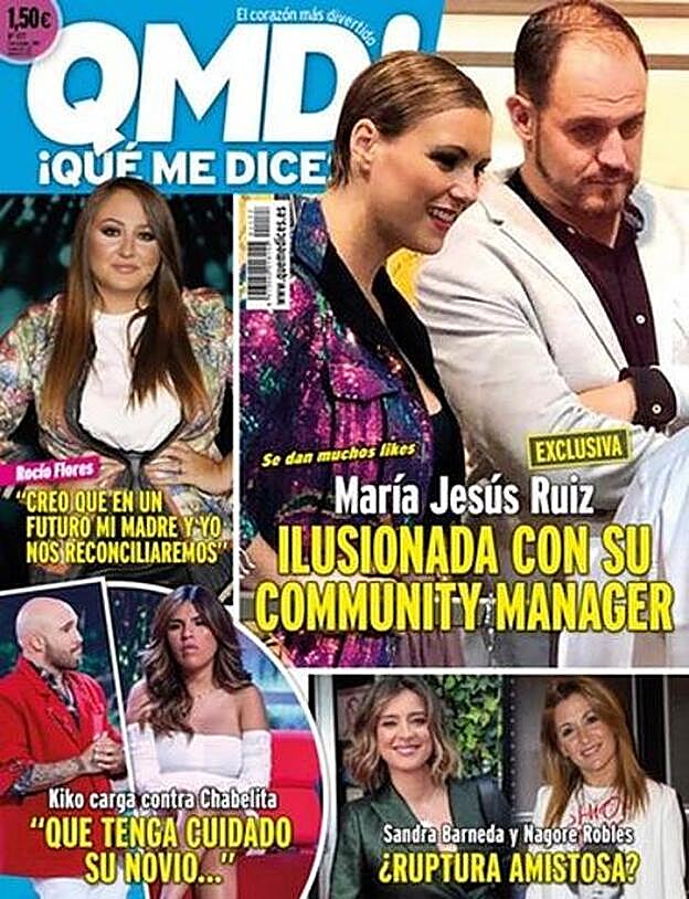 María Jesús Ruiz con Curro en la portada de la revista '¡Qué me dices!'.