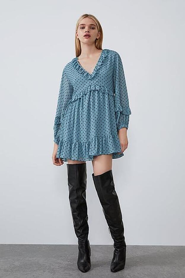 El baratísimo vestido de lunares de Zara que lleva Rocío Osorno.