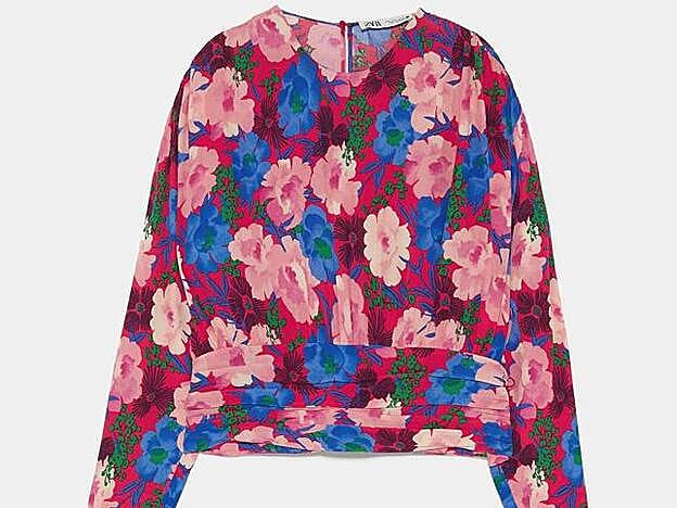 Esta es el cuerpo drapeado de flores que ha llevado Nagore Robles.