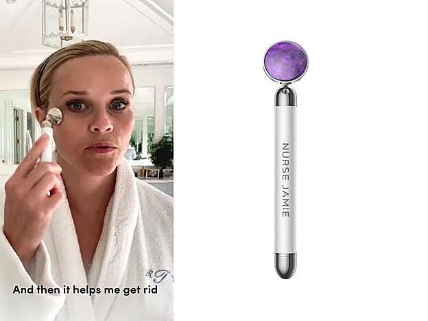 Rodillo Nuvibe rx Amethyst Massaging Beauty Roller, 86,12 EUR.