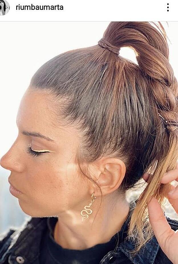 Marta Riumbau ha lucido este peinado en varias de sus últimas publicaciones de Instagram.