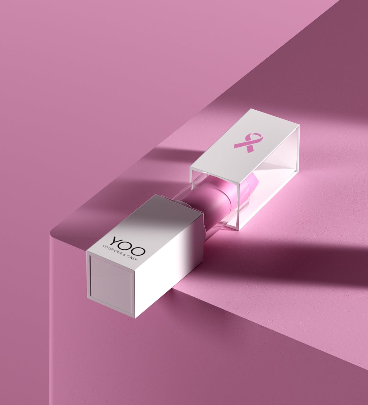 Este labial vegano, de acabado mate y con un efecto de larga duración, contiene aceite de semilla de uva y aceite de sésamo para reparar e hidratar más los labios. El precio íntegro de sus ventas irá destinado a la Asociación Española Contra el Cáncer (AECC).  Lipstick #yoocanfight de Yoo  (19,50 €).