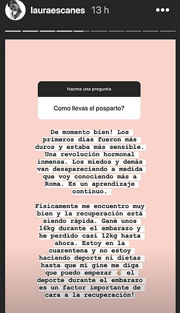 Laura Escanes se explayaba en su contestación.