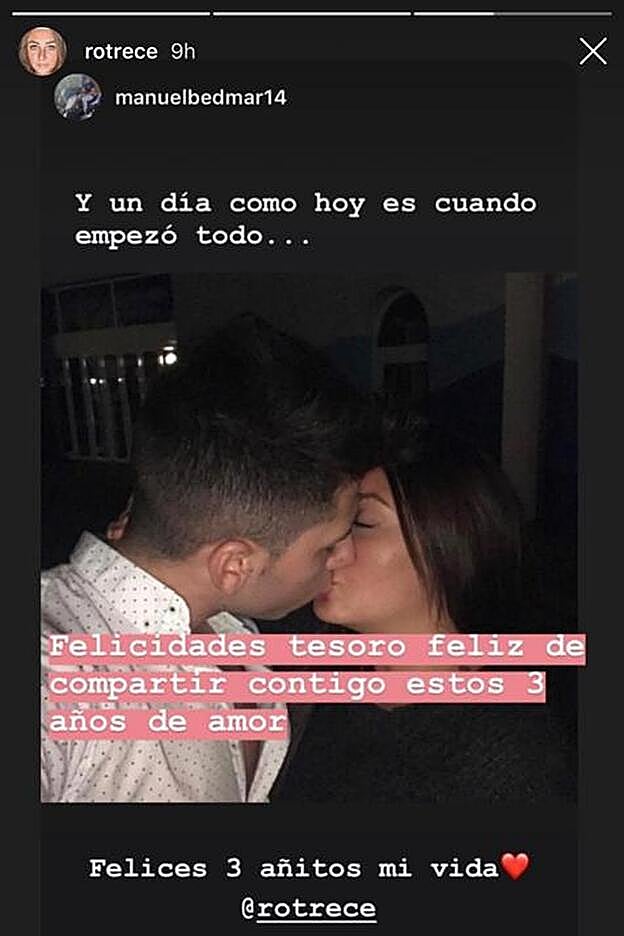 Esta es la imagen que colgaba Rocío en sus 'stories'.