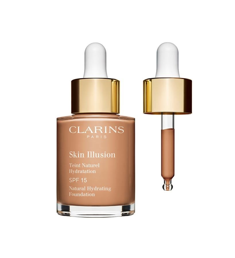 Acabado nude, hidratación y protección solar SPF 15, es lo que encontrarás en esta base ligera de maquillaje sérum para un efecto piel desnuda. Su fórmula combina la dosis justa de pigmentos para garantizar un acabado natural y homogéneo, con la sensación de no ir maquillada. Unas gotas son suficientes para un efecto fresco inmediato y día tras día, la piel estará más luminosa gracias al extracto de jania roja e hidratada gracias al extracto de kalanchoe bio. (40 €).