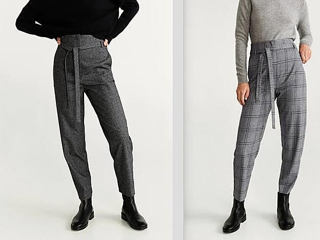 Pantalones de corte recto de Mango.