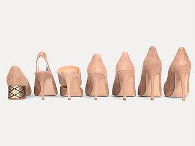 Los distintos tacones que ás 34 ofrece dentro de su catálogo.