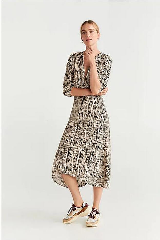 EL más original y el menos animal es esta opción, también midi, de Mango.