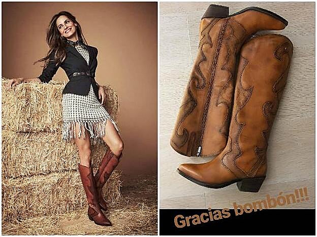Las botas favoritas de Paula Echevarría son de la colección cápsula de Ariadne Artiles para Pikolinos.