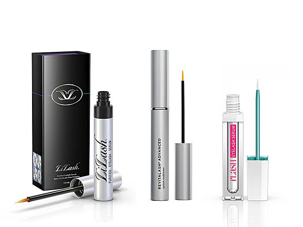 Suero Purificado de Pestañas de Lilash (98 €). RevitaLash Advanced de Revitalash (135 €). Suero para Petañas de Flash (69 €).