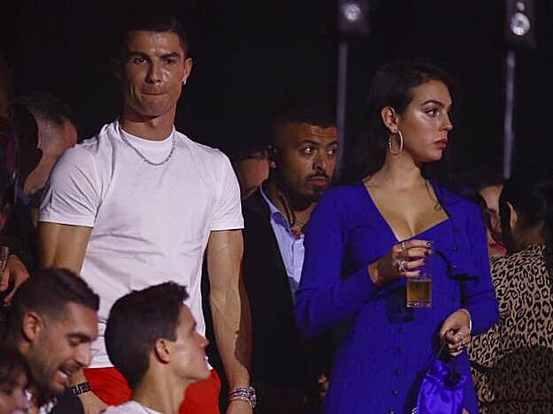 Cristiano Ronaldo y Georgina Rodríguez en una imagen de los Premios MTV celebrados en Sevilla, donde tuvo lugar la escena de celos de ella.