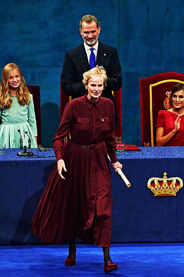El 18 de octubre recibió el premio Princesa de Asturias de la mano de la princesa Leonor. Dedicó su discurso “a todas las niñas que no se callan”.