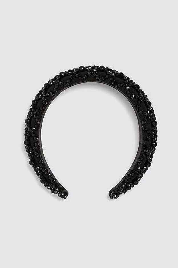 Diadema acolchada con aplicación brillo (17,95 euros).