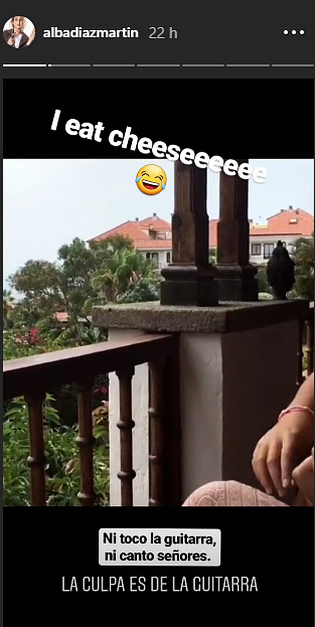 Alba Díaz compartía en su cuenta de Instagram este divertido video.