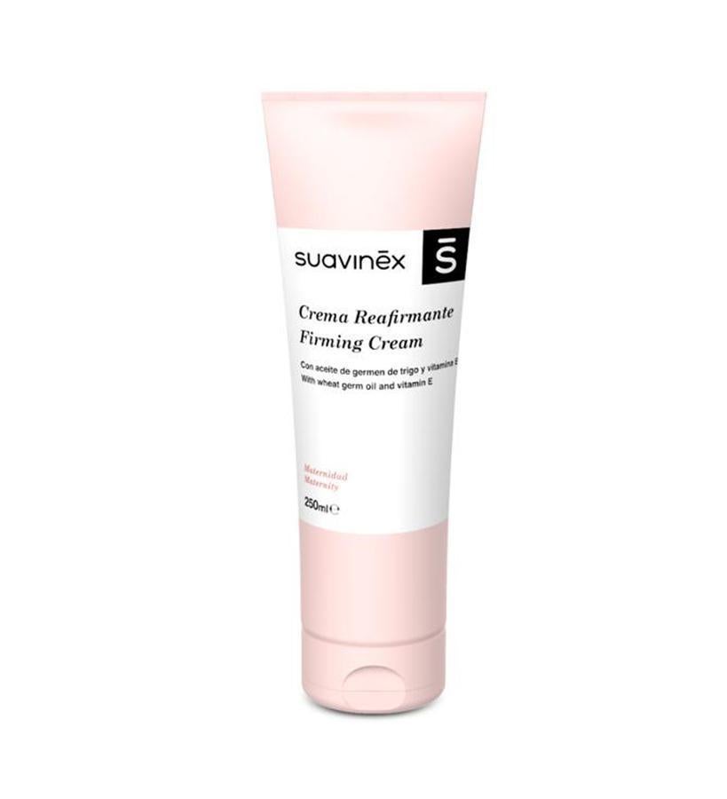 Reestructurante corporal de Suavinex : perfecta para mejorar el tono y la firmeza de la piel gracias a su formulación rica en principios activos reestructurantes y reafirmantes como el hidroxiprolisilano C que potencia la producción de colágeno en la piel, y la vitamina E, para ayudar a combatir la flacidez cutánea y reafirmar los tejidos mejorando de esta forma la estructura de la piel. Especialmente indicada para después del embarazo o tras una pérdida importante de peso. Al no contener cafeína ni colorantes artificiales, se puede aplicar incluso en el pezón durante el periodo de lactancia. (25,95 €).