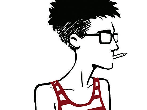 Autorretrato de la ilustradora.