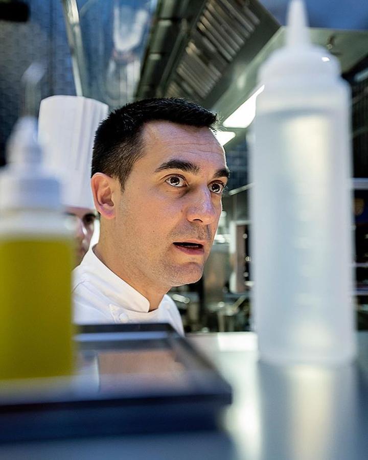 El chef Paolo Casagrande, de Lasarte, ubicado en Barcelona.