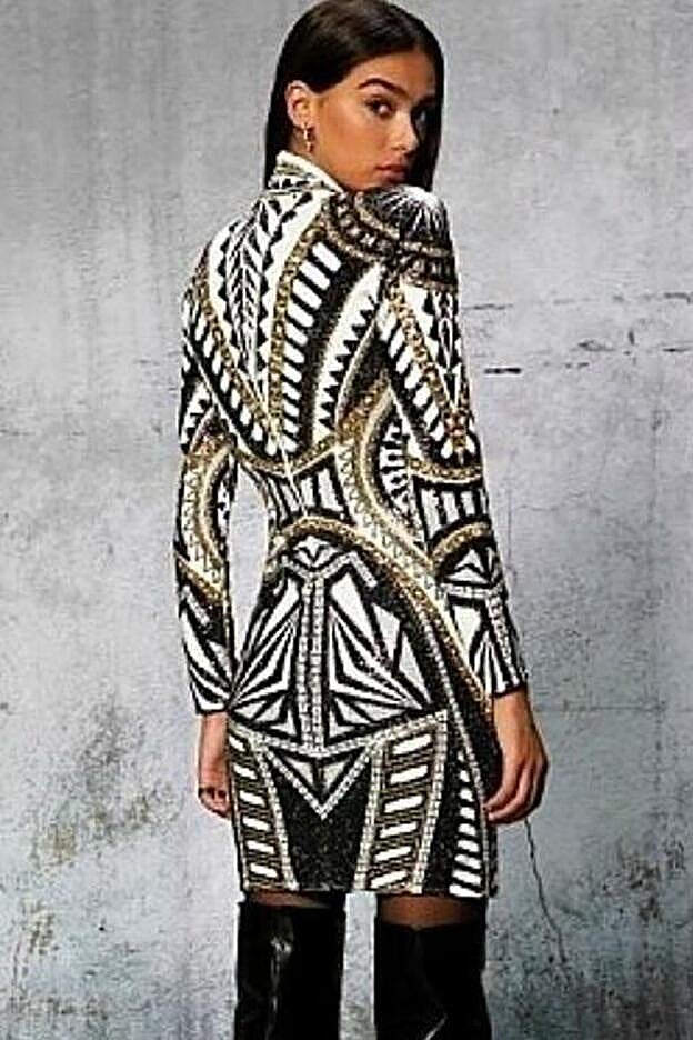 La parte trasera del vestido de Capriche que lleva Cristina Pedroche.