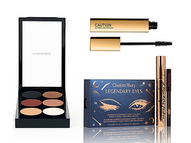 Paleta Edición Limitada Dulceida de M·A·C (57 €). Caution Extreme Mascara de Hourglass (30,95 €). Legendary Eyes de Charlotte Tilbury (32 €).