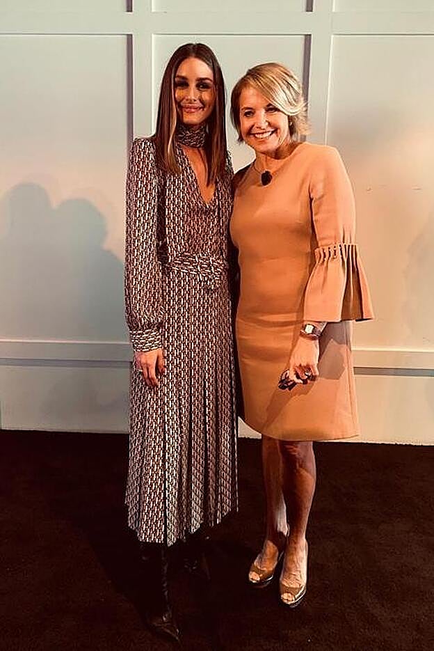 Olivia Palermo con el vestido de Zara hace unas semanas
