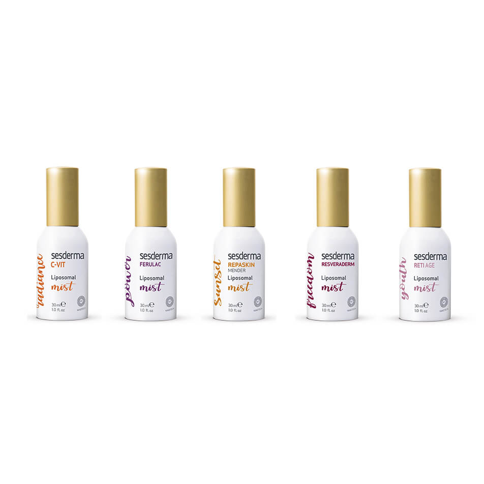 Mistology de Sesderma . Estas cinco brumas faciales se han alzado con el galardón de Mujerhoy porque resultan perfectas para hidratar, reparar y refrescar el rostro en cualquier momento del día.