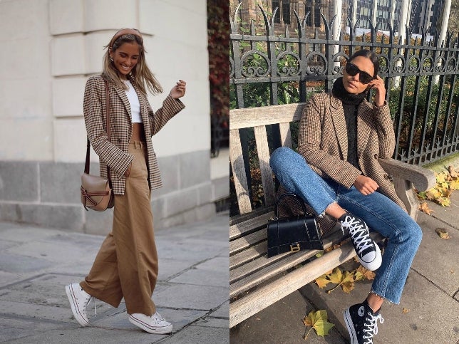 Un clásico para otro clásico. No hay prenda que se resista a las zapatillas Converse y estos outfits de Paula Argüelles y Emitaz lo demuestran.