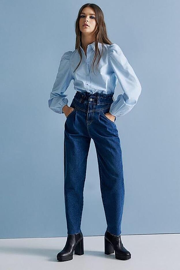 Jeans paperbag dnim claro. (25,99 euros).