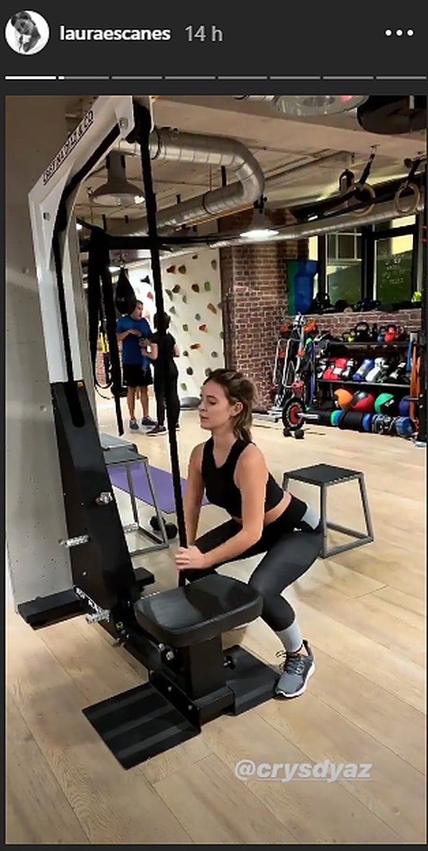 Laura Escanes vuelve al gimnasio.