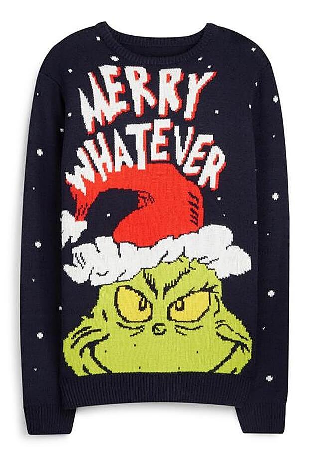 Jersey de Primark con un espectacular dibujo de el Grinch.