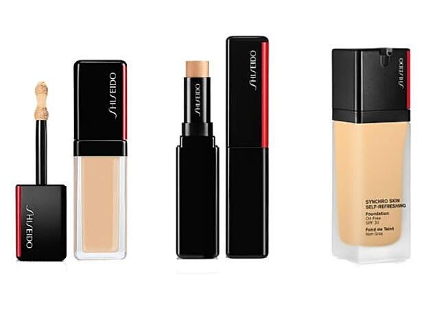 1. Synchro Skin Self-Refreshing Concealer (38,50 €). 2. Synchro Skin Correcting Gelstick (38,50 €). 3. Synchro Skin Self-Refreshing Foundation (52,50 €).