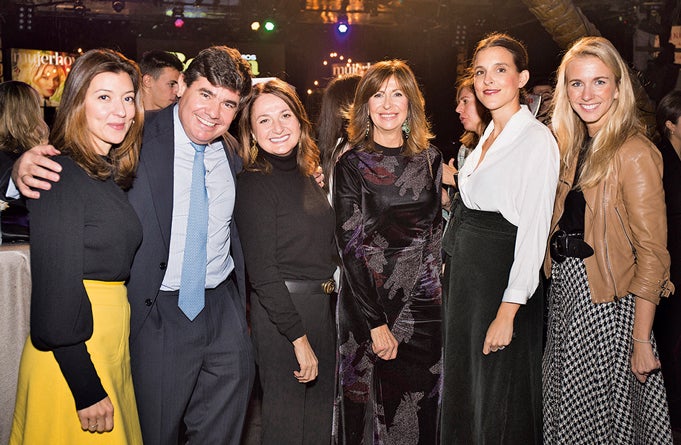 El equipo de Estée Lauder: Lorena Fernández, Alfonso Conde, María Pulido, Catalina de la Herrán y Daria von der Pahlen, con Liliana Maguregui.