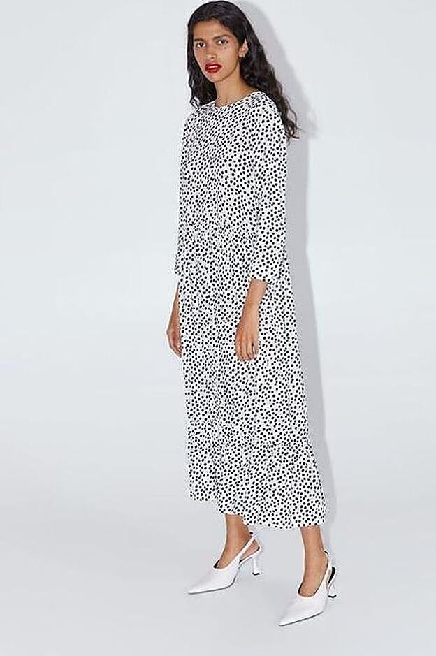 El famoso vestido, tal y como lo vimos en el catálogo de Zara en primavera.
