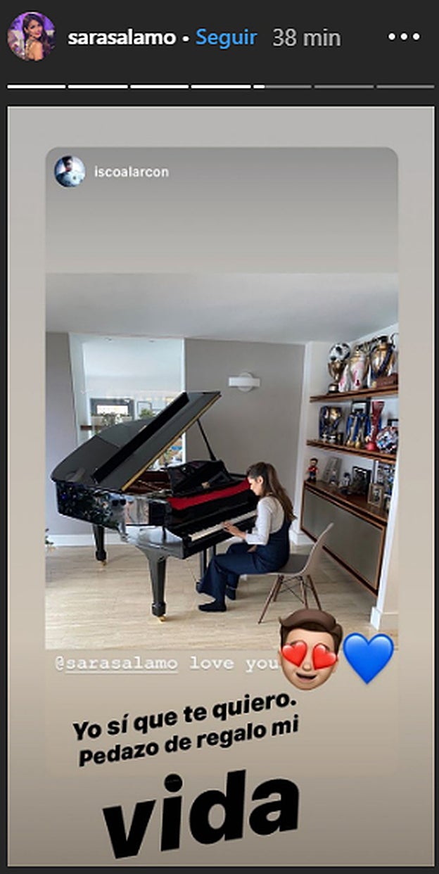 Isco Alarcón y su regalo para Sara Sálamo.