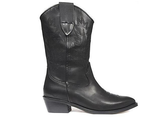 Modelo Alpe Rose en piel negro