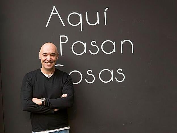 Cipri Quintas durante la entrevista.