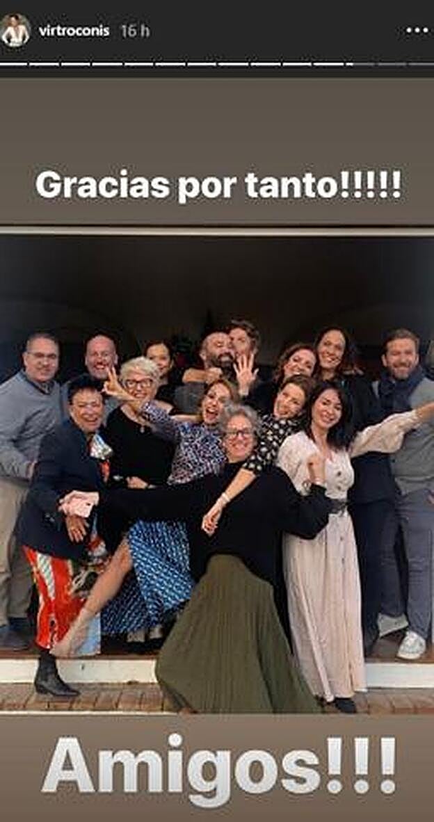 Virginia compartía esta bonita publicación junto a sus amigos.