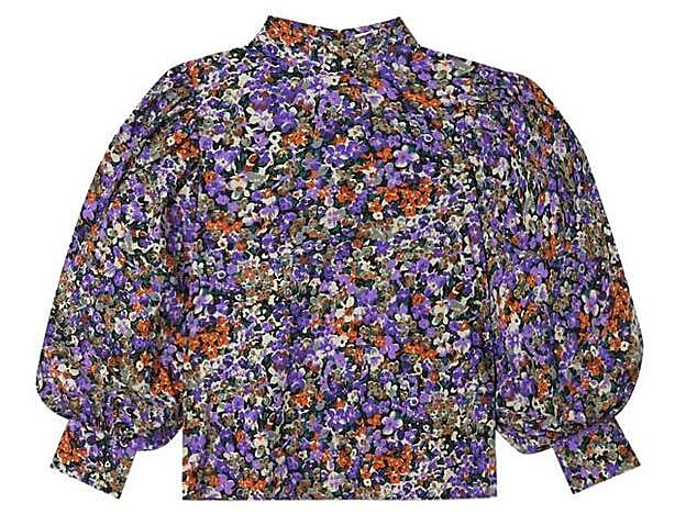 Blusa de flores de Stradivarius.