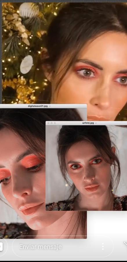 Los looks monocolor no solo los hemos visto este año en los estilismos, sino que también se han apoderado de los looks de maquillaje. Una opción sencilla, elegante y muy chic que potenciará mucho tu mirada y sobre todo si apuestas por un tono anaranjado como el de la influencer (la gama de color que ha sido tendencia esta temporada).