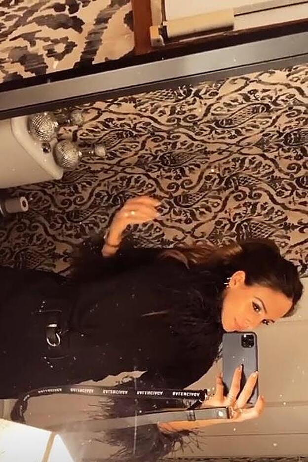 Osorno improvisando un Stories antes de la cena.