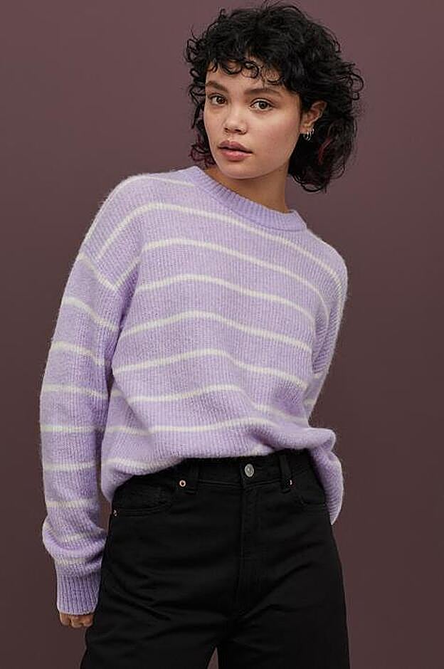 Con rayas horizontales, de H&M.