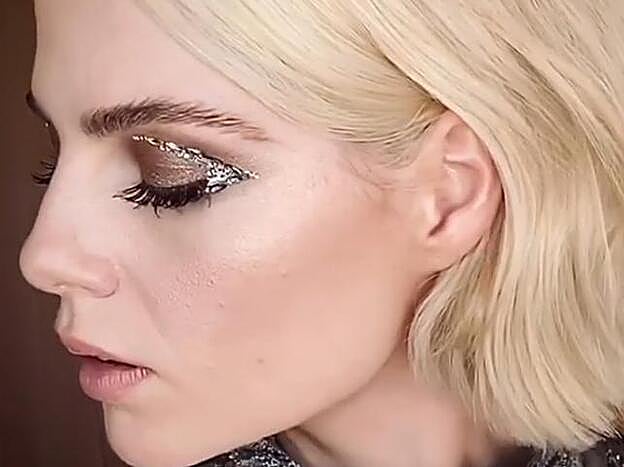 Detalle del maquillaje de Boynton.