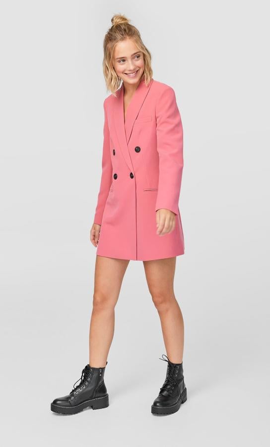 Vestido blazer rosa (12,99 euros).