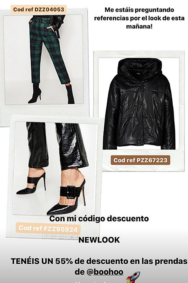 Códigos y descuentos del look baratísimo de Boohoo de Laura Matamoros.
