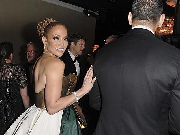 La actriz, tras la ceremonia de premios.