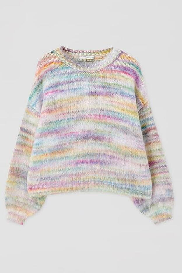 Detalle del efecto tie-dye del jersey low cost que ha encontrado Rocío Osorno.